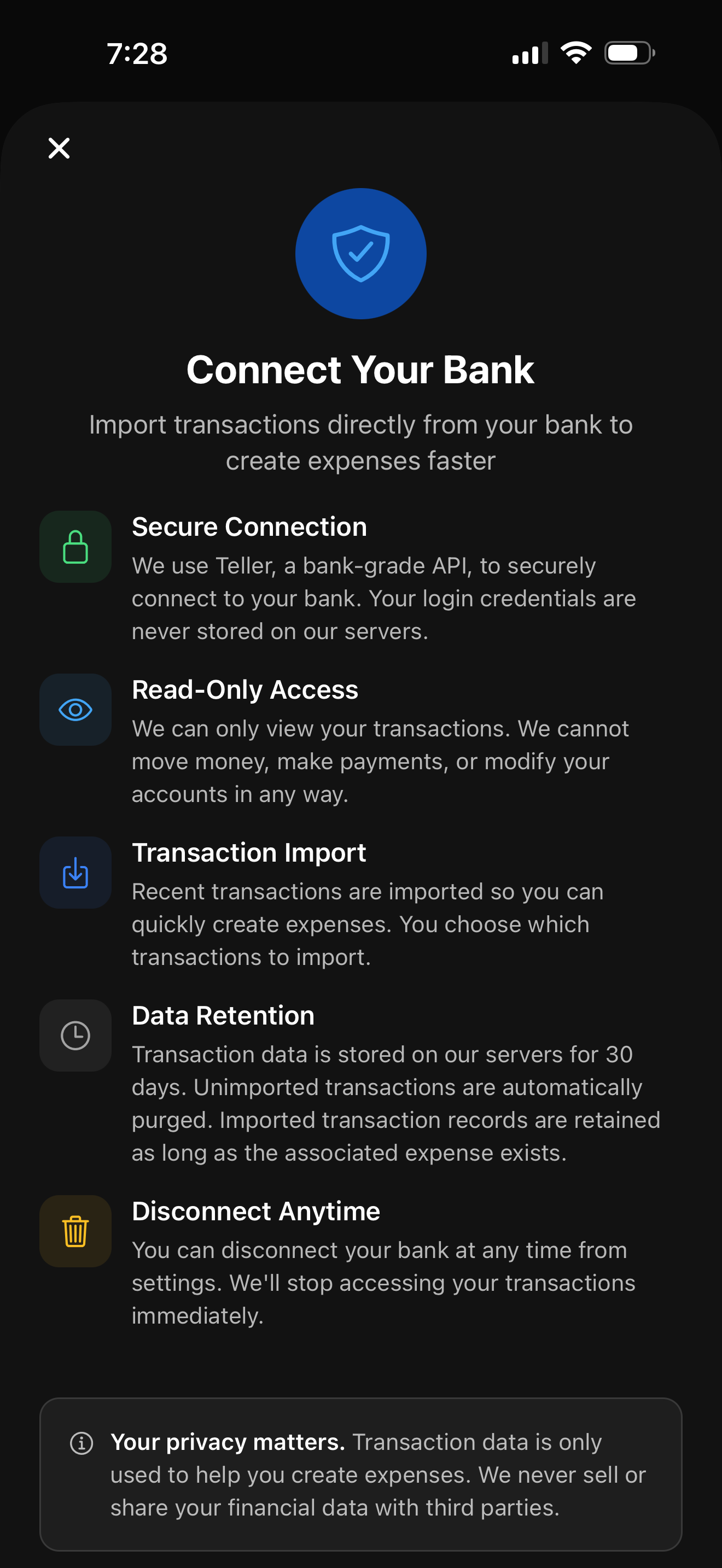 Bank Import UI